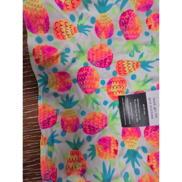 Girls XL Op One-Shoulder Pineapple Print Tankini Swim Top Nylon/Spandex - Picture 3 of 4
